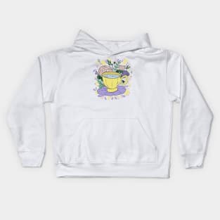 Flowers and Tea Time Kids Hoodie